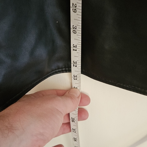 Emporio Armani Emporio Collezione soft faux black leather jacket mens medium - Picture 11 of 12